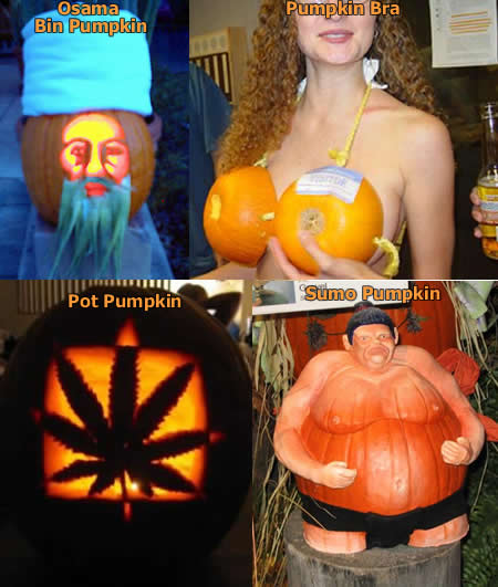 Funny Picture - Funny Pumpkins