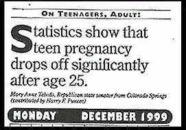 Funny Picture - Teen Pregnancy
