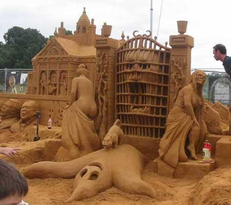 Funny Picture - Disney's Haunted Mansion Sand Castle